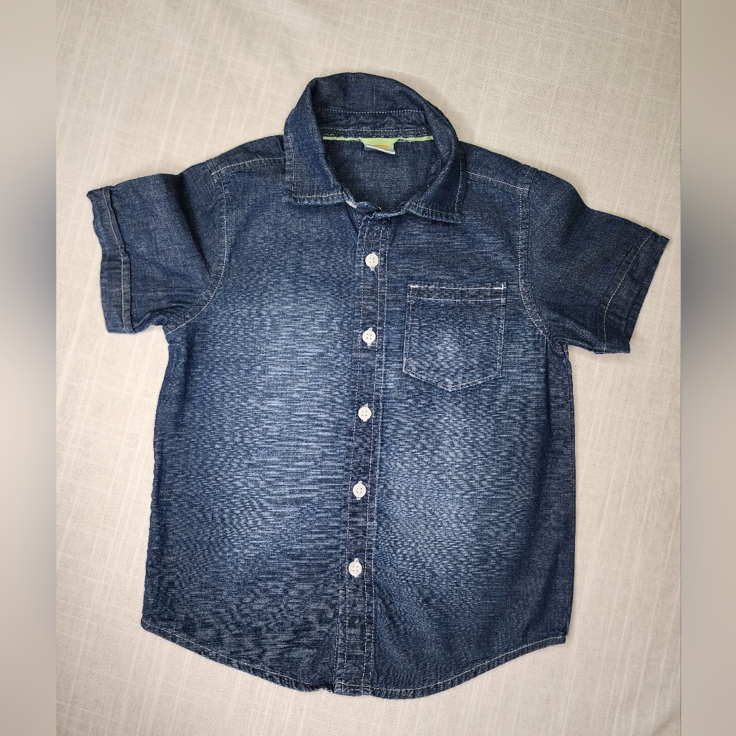 Gymboree Boys Short Sleeve Denim Top Size 3-4